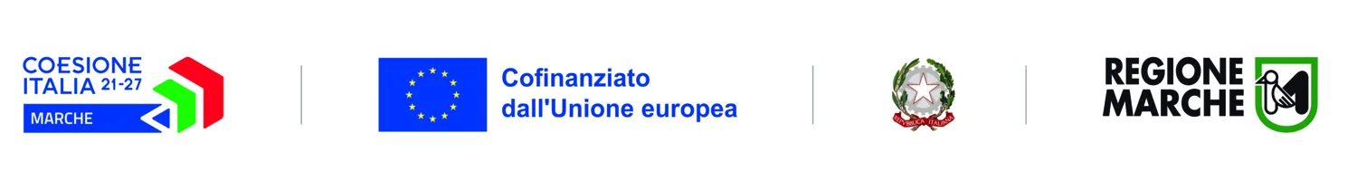 Coesione Italia, cofinanziato dall’Unione Europea, Repubblica Italiana e Regione Marche